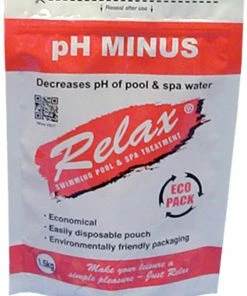 Relax 1.5kg PH Minus Swimming Pool Chemicals Pouch