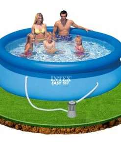 Intex 10ft X 30” Easy Set Above Ground Pool With Filter Pump