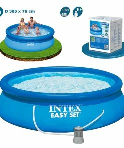 Intex 10ft X 30” Easy Set Above Ground Pool With Filter Pump -Sandbanks Shop 28122c 16815.1436351366