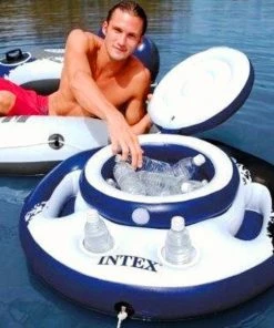 Intex Mega Chill Floating Pool Ice Chest Drinks Holder