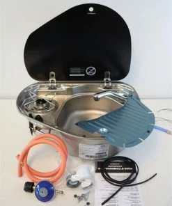 Dometic Smev 8821 Sink & Hob Combination GAZ Installation Kit For Campervan Caravan + Template