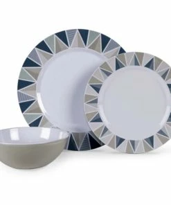 Kampa 12 Piece Camping Dinner Set - Apex