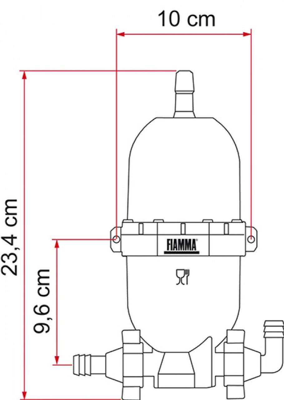 Fiamma A20 Universal Expansion Tank For Caravan, Marine And Motorhome Water Pumps 2 Fiamma A20 Universal Expansion Tank For Caravan, Marine And Motorhome Water Pumps - Image 2