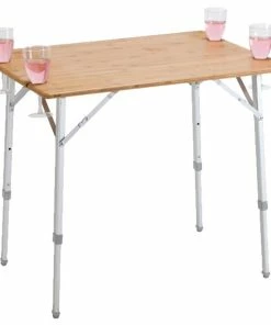 Alternative view of Vango Bamboo Folding Camp Table – 80cm