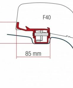 Fiamma F40 VAN Awning Adapter Bracket For VW T5 & T6 Campervan