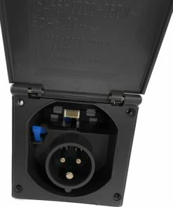 FAWO Flush Mains Inlet For Caravan Motorhome Campervan -Sandbanks Shop FAWO Flush Mains Inlet Socket Grey 79415.1668698942