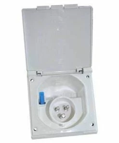 FAWO Flush Mains Inlet For Caravan Motorhome Campervan -Sandbanks Shop FAWO Flush Mains Inlet White 98570.1668698928