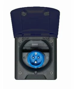 FAWO Mains Inlet With Magnetic Closure For Caravan Motorhome Campervan -Sandbanks Shop FAWO Mains Inlet With Mag Close Black 19543.1668768211