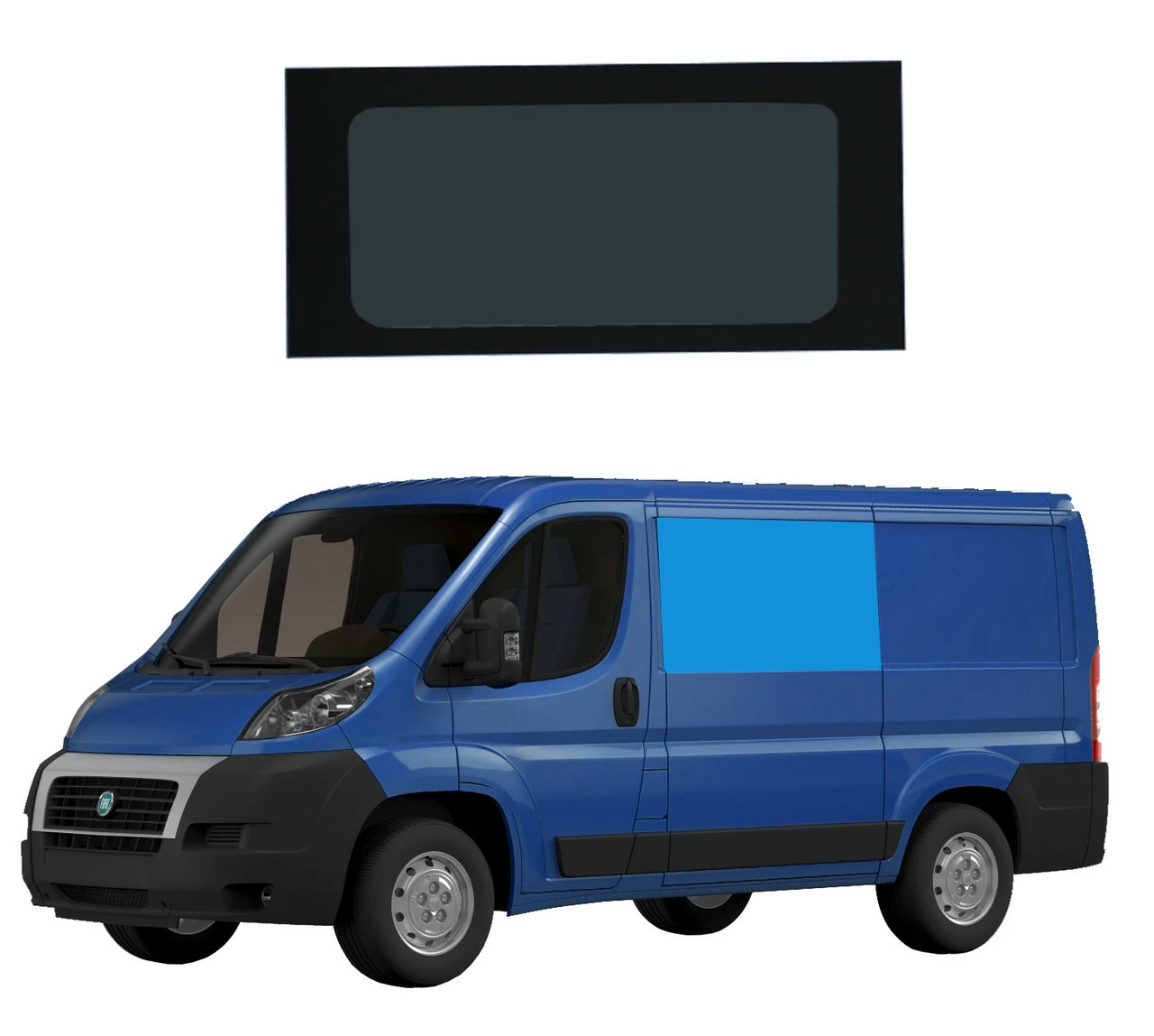 JLS Campervan Glass Window For Fiat Ducato / Citroen Relay / Peugeot Boxer - Front Passenger Side UK 2 JLS Campervan Glass Window For Fiat Ducato / Citroen Relay / Peugeot Boxer - Front Passenger Side UK - Image 2