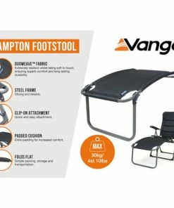 Vango Hampton Padded Footstool - Excalibur -Sandbanks Shop Hampton Padded Footstool Features 71458.1674727248