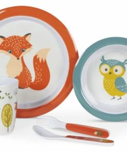 Kampa Children's Camping Dining Set -Sandbanks Shop Kampa 9120000626 woodland creatures 20359.1664874278