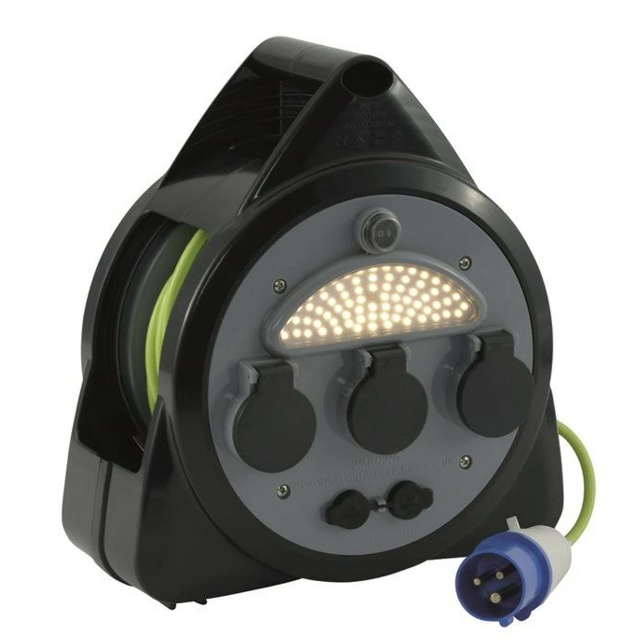 Outwell Mensa Mains Camping Roller Hook Up Kit With USB & Light 1 Outwell Mensa Mains Camping Roller Hook Up Kit With USB & Light