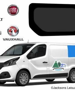 Alternative view of JLS Renault Trafic Vauxhall Vivaro SWB Glass Campervan Window - UK Passenger Side Rear