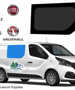 Alternative view of JLS Renault Trafic Vauxhall Vivaro Bonded Glass Fixed Window - Driver's Side