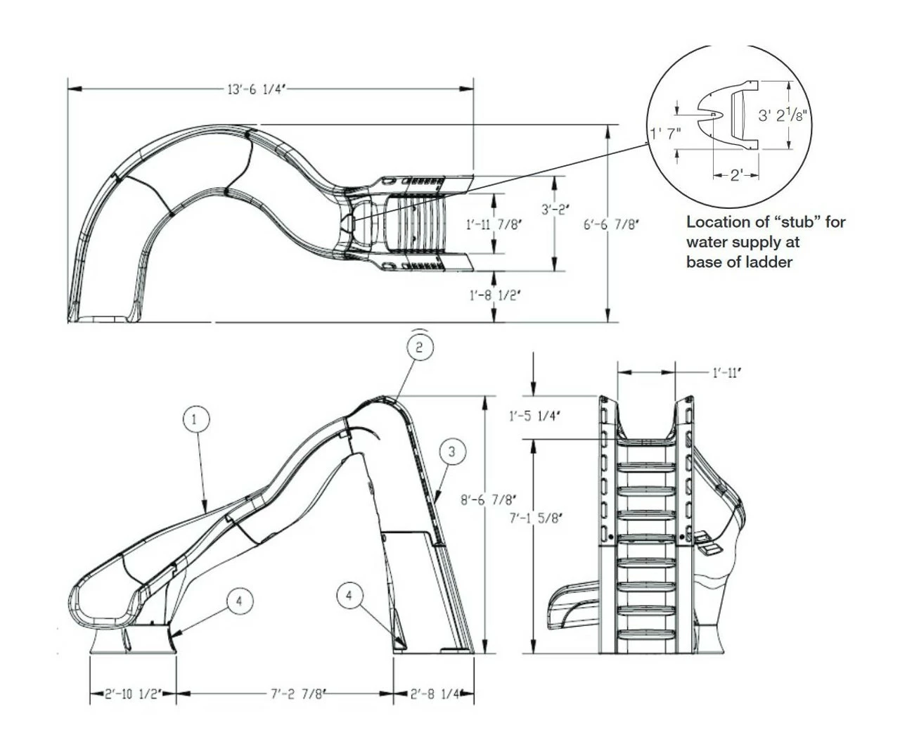 S R Smith SR Smith Turbo Twister Swimming Pool Slide 5 S R Smith SR Smith Turbo Twister Swimming Pool Slide - Image 5