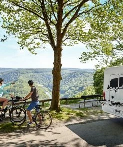Thule Elite G2 All-Round Caravan & Motorhome Bike Rack -Sandbanks Shop Thule G2 Attached 91563.1535548440