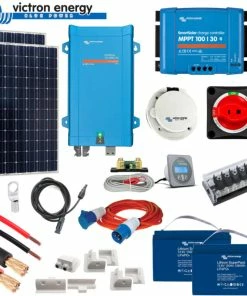 Victron Energy Victron 350 Watt Solar Panel Kit With MPPT Controller, MultiPlus And Lithium Batteries