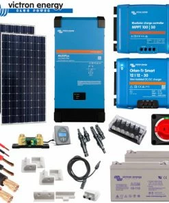 Victron Energy Victron 350 Watt Solar Panel Kit With MPPT Controller, 2000VA MultiPlus , Smart Battery Monitoring And DC-DC Charging
