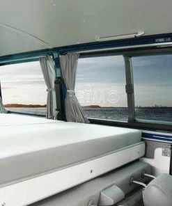 Reimo 5 Piece VW T5 And T6 Campervan Complete Curtain Set And Rail - Tailgate