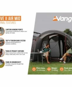 Vango Cove II Air Mid Campervan Drive Away Awning -Sandbanks Shop Vango Cove II Air Mid Internal Features 73691.1673541144
