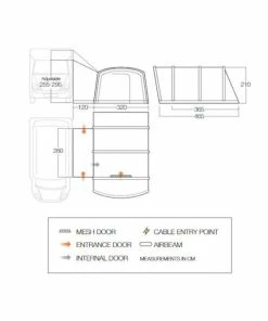 Vango Galli CC Air Campervan Motorhome Drive Away Awning -Sandbanks Shop Vango galli cc tall dimensions 49954.1669220068
