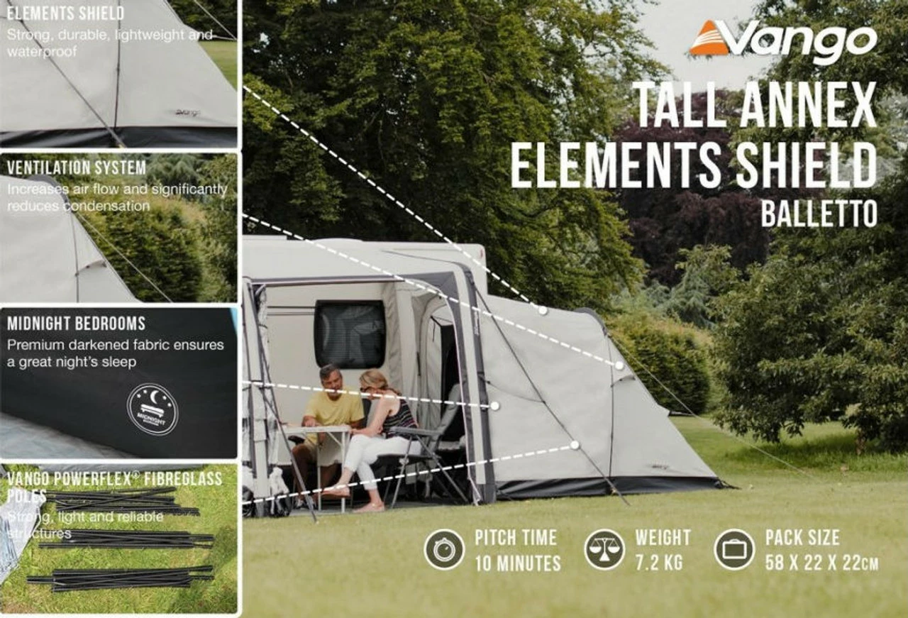 Vango Tall Annex Elements Shield - Balletto 2 Vango Tall Annex Elements Shield - Balletto - Image 2
