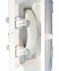 Whale Swim And Rinse External Hot And Cold Mixer Shower With Lockable Door