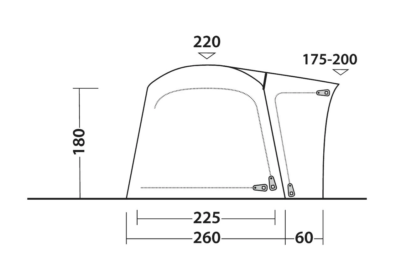 Outwell Bremburg Air Campervan Drive Away Awning 9 Outwell Bremburg Air Campervan Drive Away Awning - Image 9