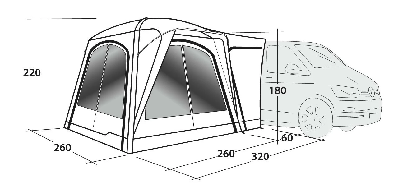 Outwell Bremburg Air Campervan Drive Away Awning 8 Outwell Bremburg Air Campervan Drive Away Awning - Image 8