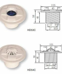 Certikin 1.5" Wall Inlets For Concrete Swimming Pool