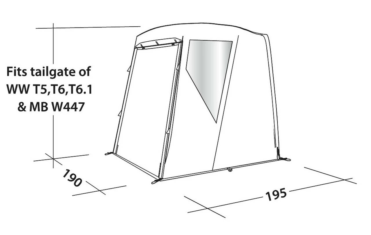 Easy Camp Crowford Campervan Tailgate Tent 5 Easy Camp Crowford Campervan Tailgate Tent - Image 5