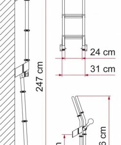Fiamma Deluxe 8 Exterior Campervan & Motorhome Ladder -Sandbanks Shop deluxe 3 27732.1484233785