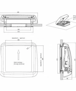 Dometic Micro Heki Campervan Caravan Rooflight -Sandbanks Shop dometic micro heki 18759.1524738312