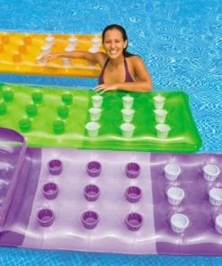 Intex 18 Pocket Lilo Swimming Pool Fashion Lounger