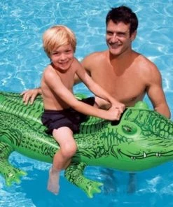 Intex Children's Inflatable Ride On Swimming Pool Gator Toy