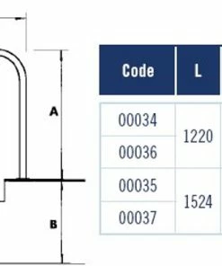 Astral In/Out Anchoring Swimming Pool Grab Rail 5 Astral In/Out Anchoring Swimming Pool Grab Rail -Sandbanks Shop handrail sizes 16165.1390313625