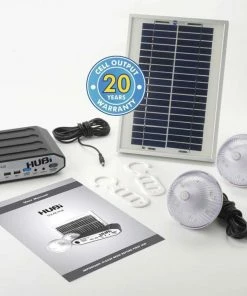 HUBi 2K Power And Lighting System Caravan Solar Hub Kit