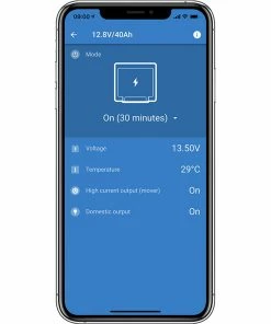 Victron Energy Peak Power Pack - 12.8V, 40AH, 512WH LiFePO4 Battery With Mains Charger And Solar/Alternator Charging -Sandbanks Shop iPhone PPP 53205.1639060234