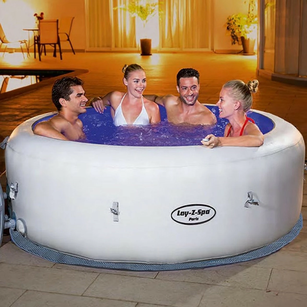Bestway Lay Z Spa Paris Inflatable Hot Tub 2 Bestway Lay Z Spa Paris Inflatable Hot Tub - Image 2