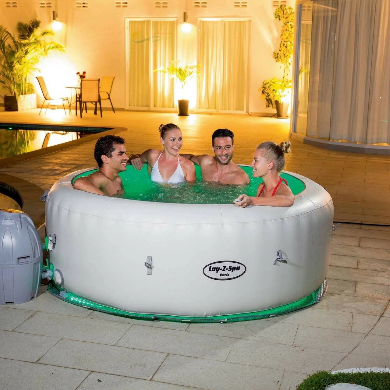 Bestway Lay Z Spa Paris Inflatable Hot Tub 3 Bestway Lay Z Spa Paris Inflatable Hot Tub - Image 3