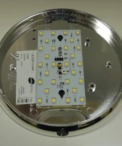 Lumo LED 28 Crown Chrome Caravan Motorhome 12 Volt Ceiling Light -Sandbanks Shop lumo crown 2 02850.1418224525