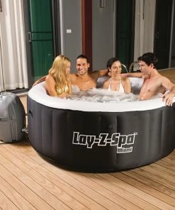 Bestway Lay-Z-Spa Miami Inflatable Jacuzzi Style Portable Hot Tub