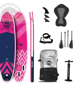 Fatstick Pure Art 10'6 SUP Inflatable Paddle Board Full Kit -Sandbanks Shop pink pure art 31567.1652361798