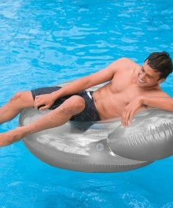 Intex Pillow Back Swimming Pool Chair Lounger -Sandbanks Shop silver pillow water 60578.1426240752