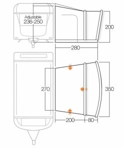 Vango Sonoma II 350cm Air Caravan Motorhome Awning -Sandbanks Shop sonoma ii 350 floorplan 43216.1529575187