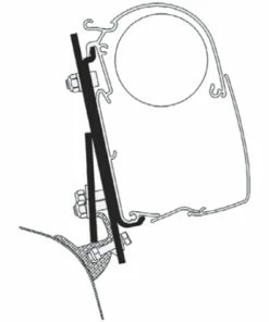 Thule Awning Bracket Adapter Kit For Omnistor 2000, 4900, 5200 - Brandrup Rail