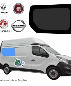 JLS Renault Trafic Vauxhall Vivaro LWB Glass Campervan Window - UK Driver Side Rear