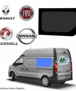 JLS Renault Trafic Vauxhall Vivaro SWB Glass Campervan Window - UK Passenger Side Rear