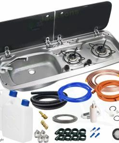 Dometic Smev 9222 Hob And Sink Campervan Conversion Universal Kit Inc Template