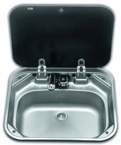 Dometic-Smev 8005 Caravan Motorhome Sink Unit With Glass Lid
